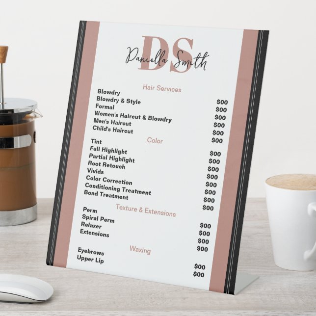 Expositor En L Hairstylista minimalista moderno (In Situ)