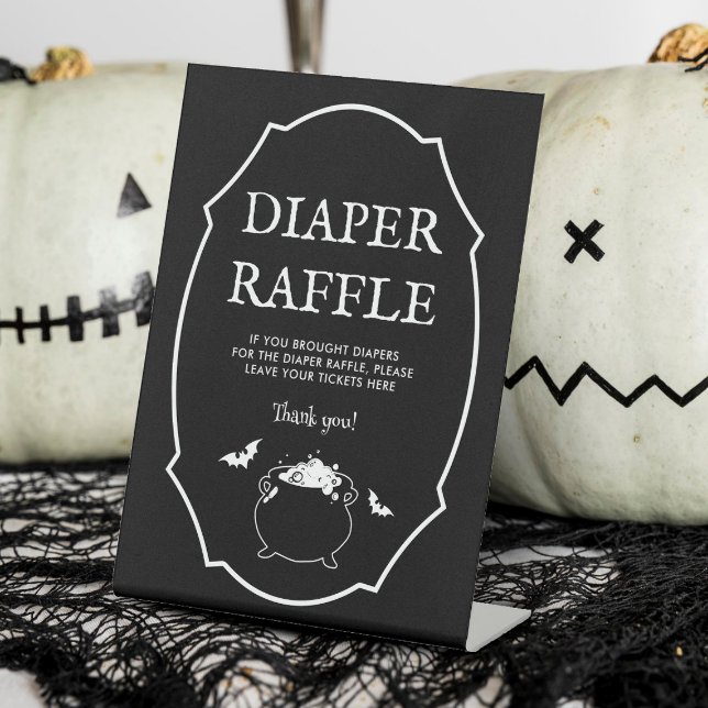 Expositor En L Halloween Baby Shower Diaper Raffle (Subido por el creador)
