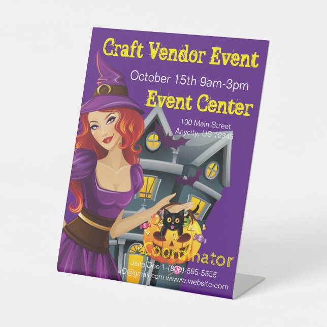 Expositor En L Halloween Craft Vendor Event (Anverso)