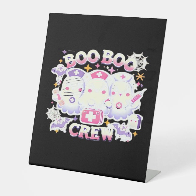 Expositor En L Halloween Enfermera Ghost Squad Boo Crew Funny Spo (Anverso)