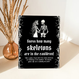 Expositor En L Halloween gótico adivina cuántos esqueletos juegan