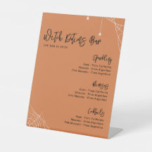 Halloween Naranja Bridal Shower Bar