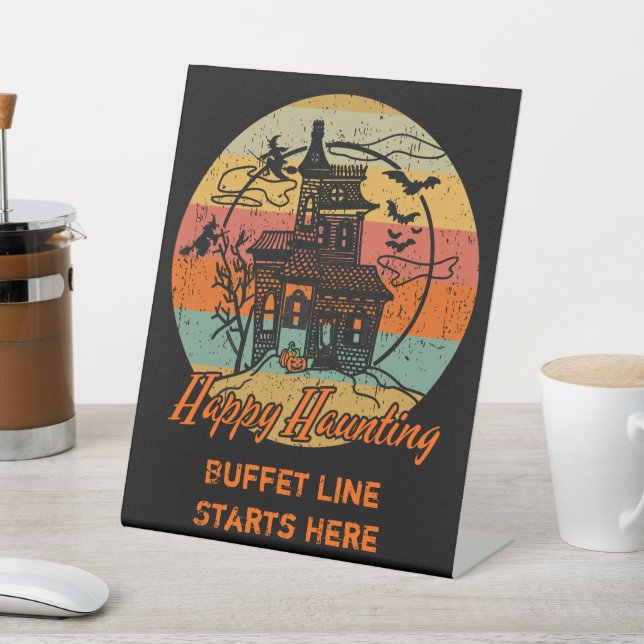 Expositor En L Halloween Retro Feliz Haunting Haunting (In Situ)