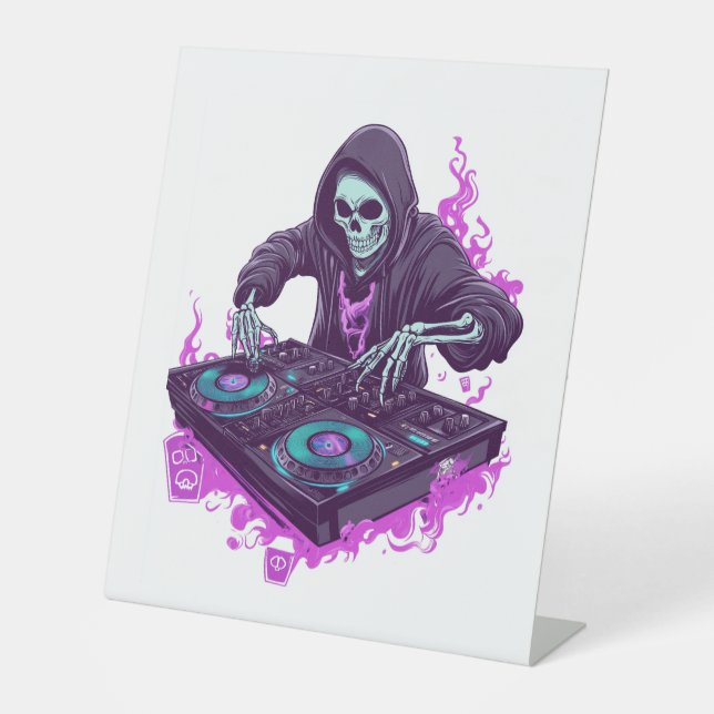 Expositor En L Halloween Skeleton DJ (Anverso)