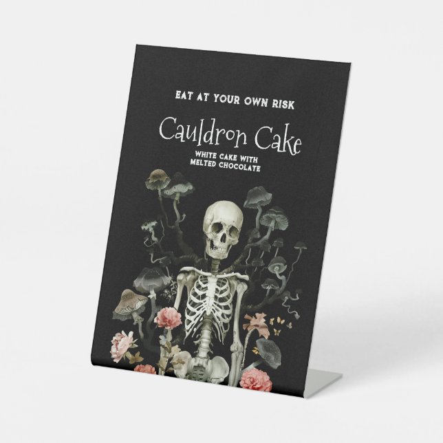 Expositor En L Halloween Skeleton Haunted Forest Black (Anverso)