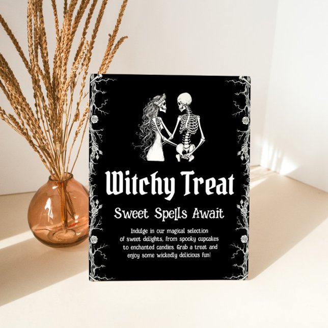Expositor En L Halloween Skeleton Witchy Tret Sweets Rótulo (Subido por el creador)