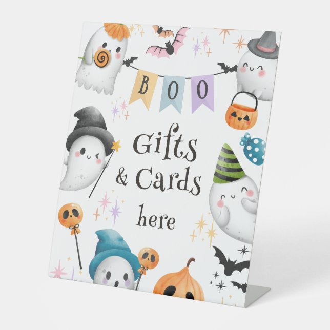 Expositor En L Halloween Spooktacular Birday Cute Ghost Boy (Anverso)