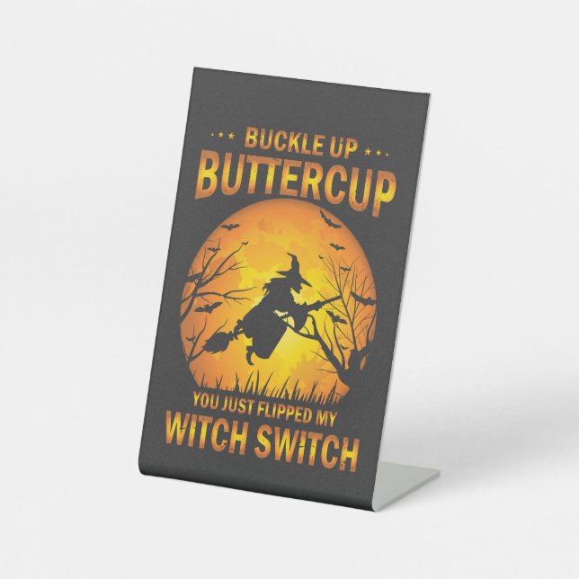 Expositor En L Halloween Witch Switch Buckup Buttercup (Anverso)