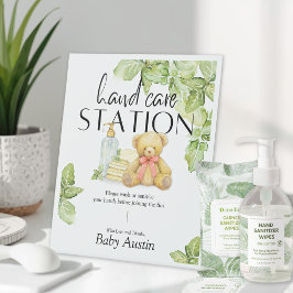 Expositor En L Hand Care Station Sign