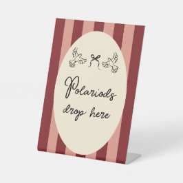 Expositor En L Hand Drawn Scribble Wedding Polaroid sign