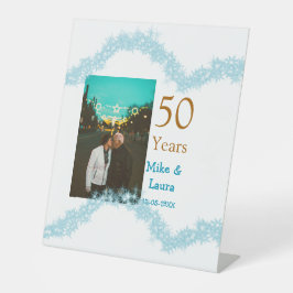 Expositor En L Happy 50th anniversary add couple name date weddin