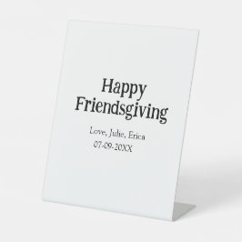 Expositor En L Happy friendsgiving add name with love date simple