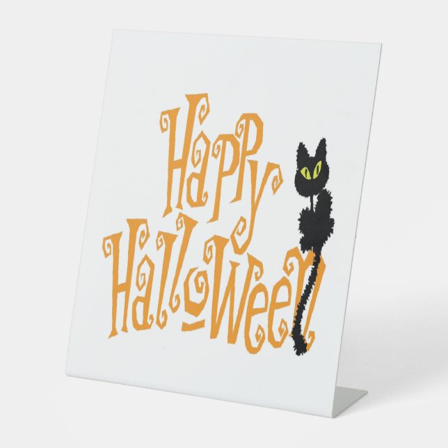 EXPOSITOR EN L HAPPY HALLOWEEN CAT (Anverso)