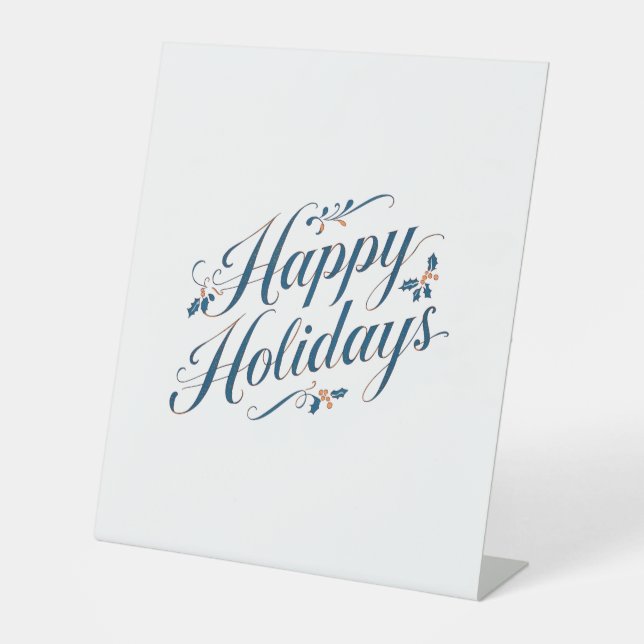 Expositor En L Happy Holidays Merry Christmas Family New Year (Anverso)