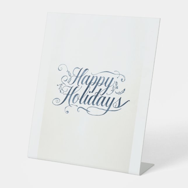 Expositor En L Happy Holidays Merry Christmas Family New Year (Anverso)