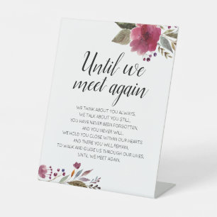 Expositor En L Hasta que nos reunamos de nuevo con el Boda Floral