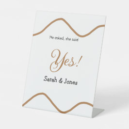 Expositor En L He asked she said yes engagement simple minimal 