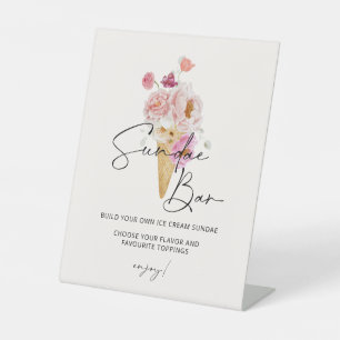 Expositor En L Helado de barra de sundae recogido