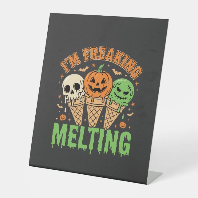 Expositor En L Helado derritiéndose de Halloween (Anverso)