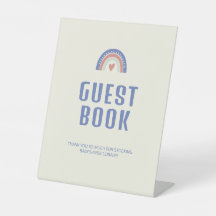 Hello Baby Cute Boho Guest Book Baby Shower