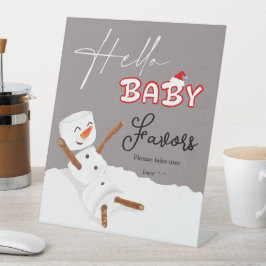 Expositor En L Hello Baby Cute Snowman Baby Shower Favors