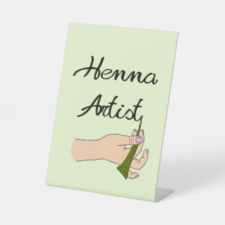 Expositor En L Henna Artist con Henna Cone