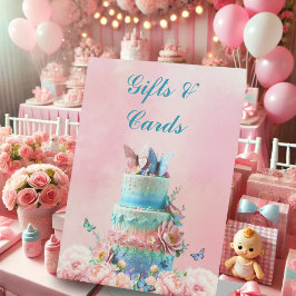 Expositor En L Hermoso Baby Shower de Gemelas Mariposas