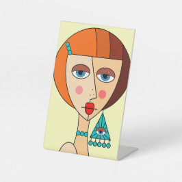 Expositor En L Hermoso cubismo de mujeres pelirrojas