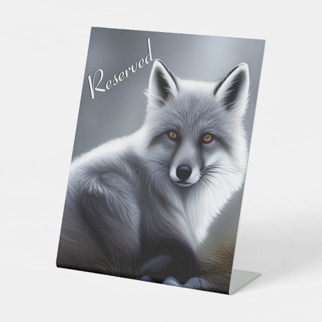Expositor En L Hermoso Fox plateado (Anverso)