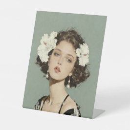 Expositor En L Hibisco en su cabello