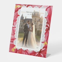 Expositor En L Hibiscus & lace RED