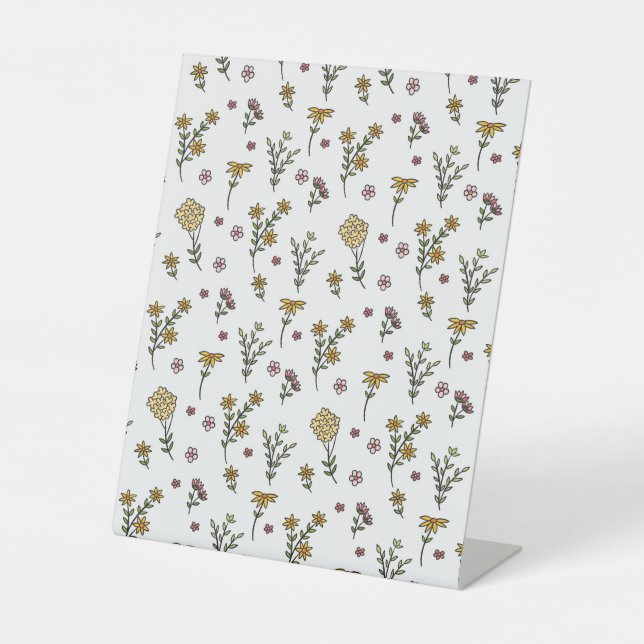 Expositor En L Hibiscus Watercolor Botánico Blooming Seamless (Anverso)