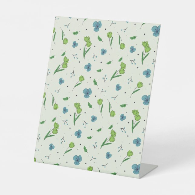 Expositor En L Hibiscus Watercolor Botánico Blooming Seamless (Anverso)