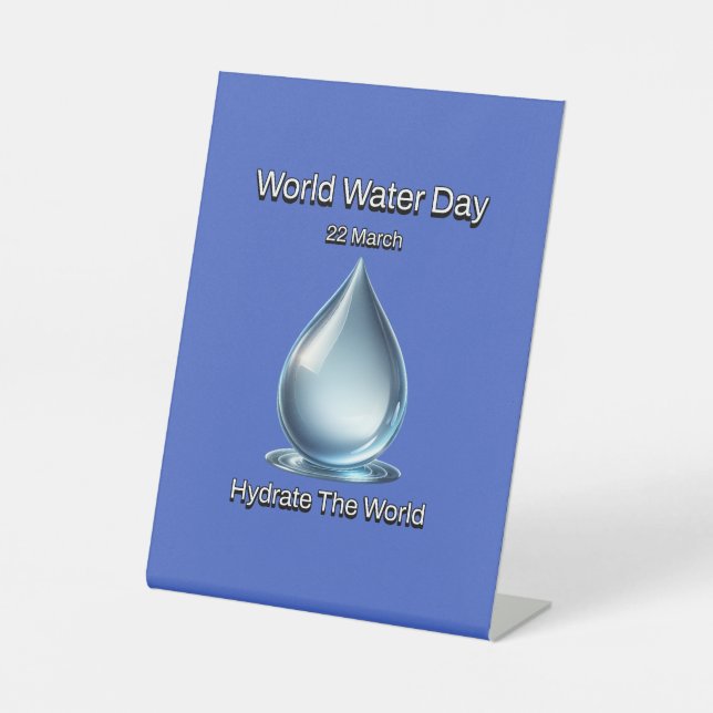 Expositor En L Hidrate el mundo. Día Mundial del Agua. (Anverso)