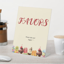 Expositor En L Hielo de color de agua helada crema dulce Baby Sho