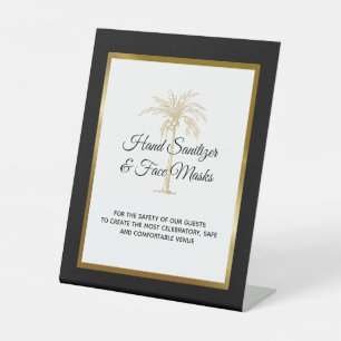 Expositor En L Higiene de Boda de Palma de Oro Negro Tropical
