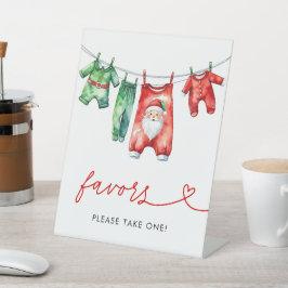 Expositor En L Holly Navidades Santa Baby Shower favorecen al Rót