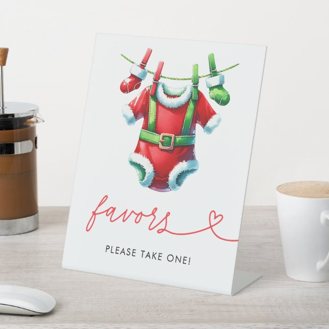 Expositor En L Holly Navidades Santa Baby Shower favorecen al Rót (In Situ)