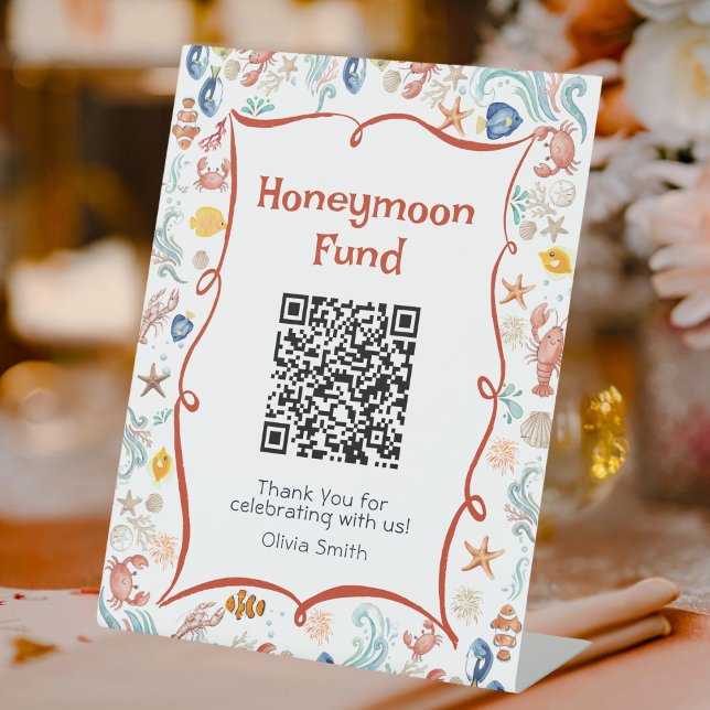 Expositor En L Honeymoon Fund Nautical Coastal Bridal Shower  (Subido por el creador)