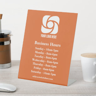 Expositor En L Horas personalizadas de la empresa del logotipo de