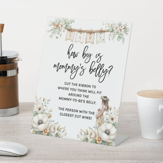 Expositor En L How big is Mommy's Belly Baby Shower Game (In Situ)