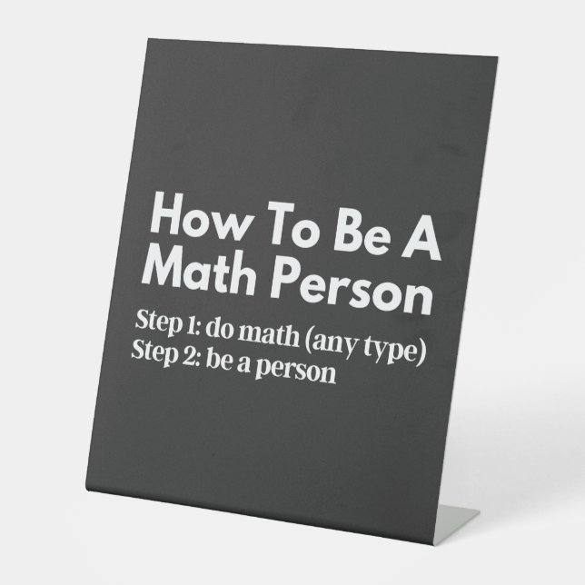 Expositor En L How To Be A Math Person (Anverso)