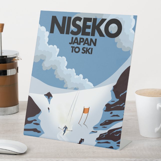 Expositor En L Huella de esquí de Niseko Japón (In Situ)