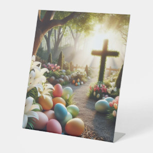 Expositor En L Huevo cruzado/de Pascua/Lilly