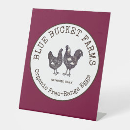 Expositor En L Huevos frescos de granja