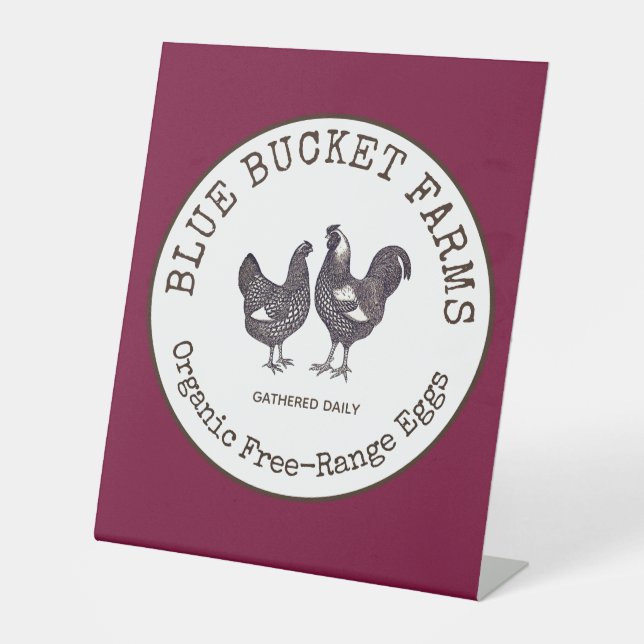 Expositor En L Huevos frescos de granja (Anverso)