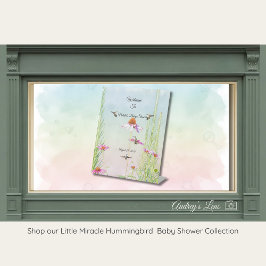 Expositor En L Hummingbird & Wildflower Baby Shower