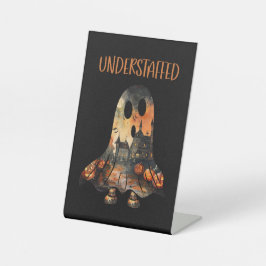 Expositor En L Humor de Halloween fantasma sarcástico