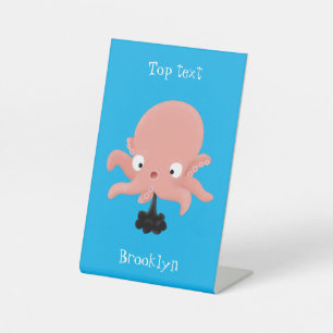 Expositor En L Humor de personalizado de pulpo de bebé de color r