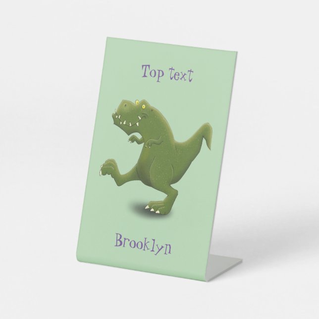 Expositor En L Humor divertido de los personalizados de los dinos (Anverso)